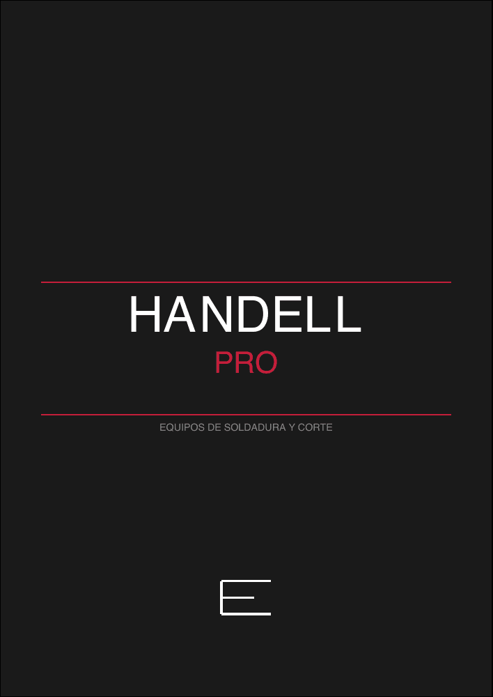 Portada: Handell — Equipos de soldadura y corte